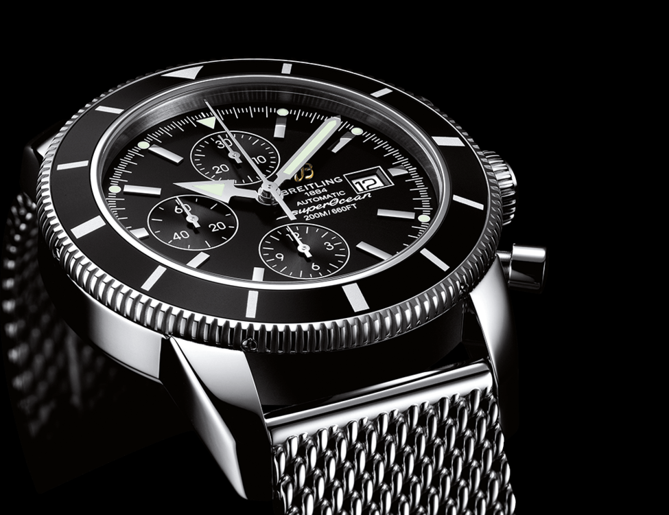 breitling timed 44 mm Casa Asiao Quadrant Nero