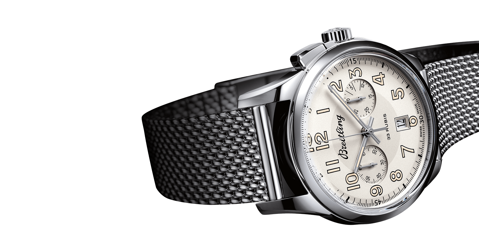 Cartier Silver Chronograph Replica Watch