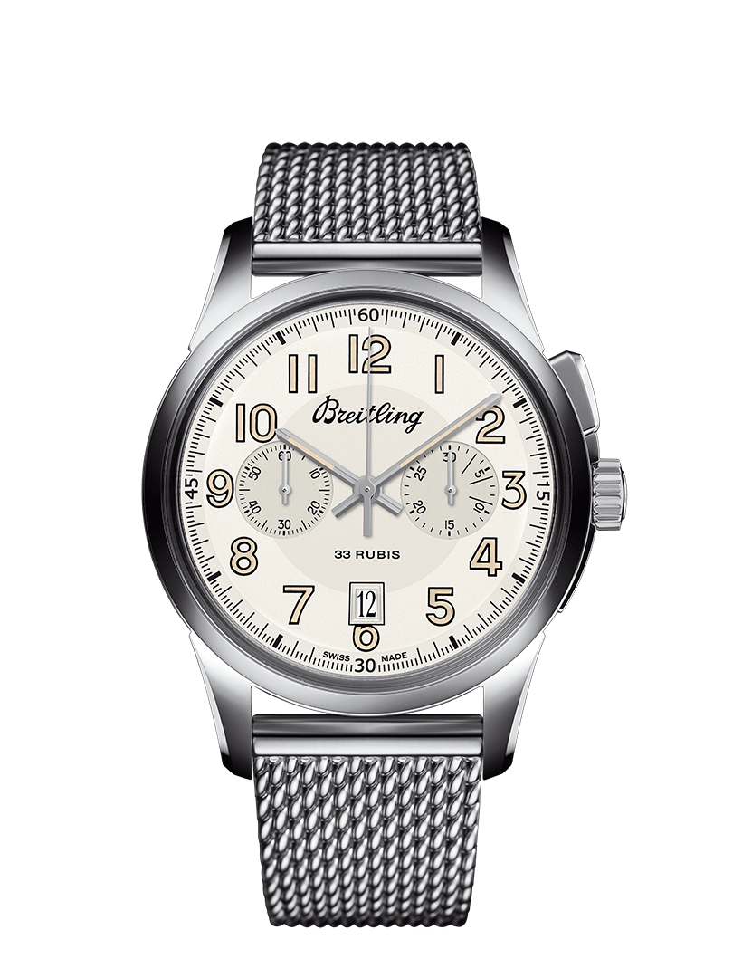 Premier breitling B01 Chronometer 42 mm silver