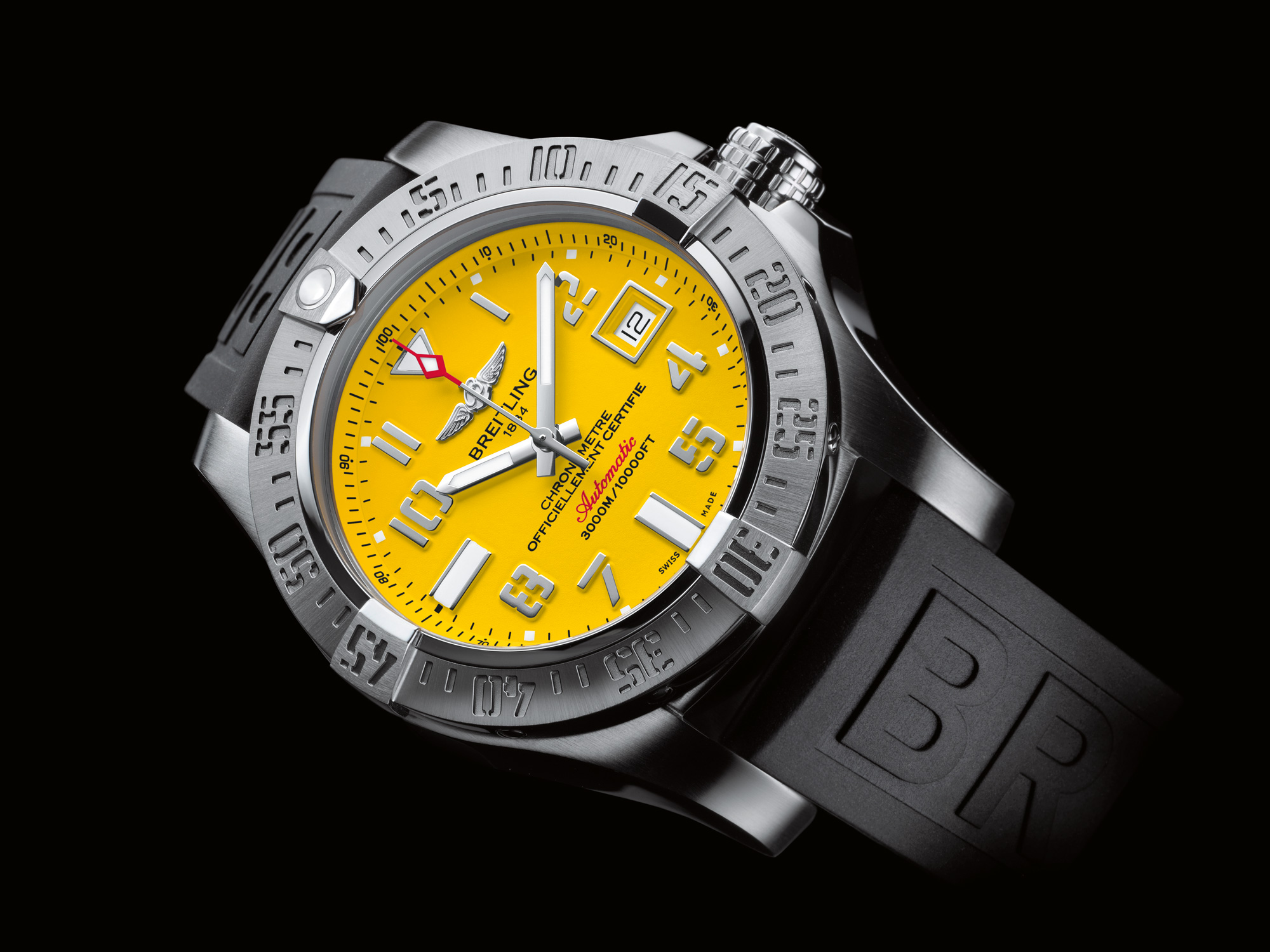 Breitling Heritage II M133132A1C1W1 black stainless steel with blue textile watchbreitling Super Ocean Heritage II, AB2030121/B1S1, Undressed, B-P, 2021