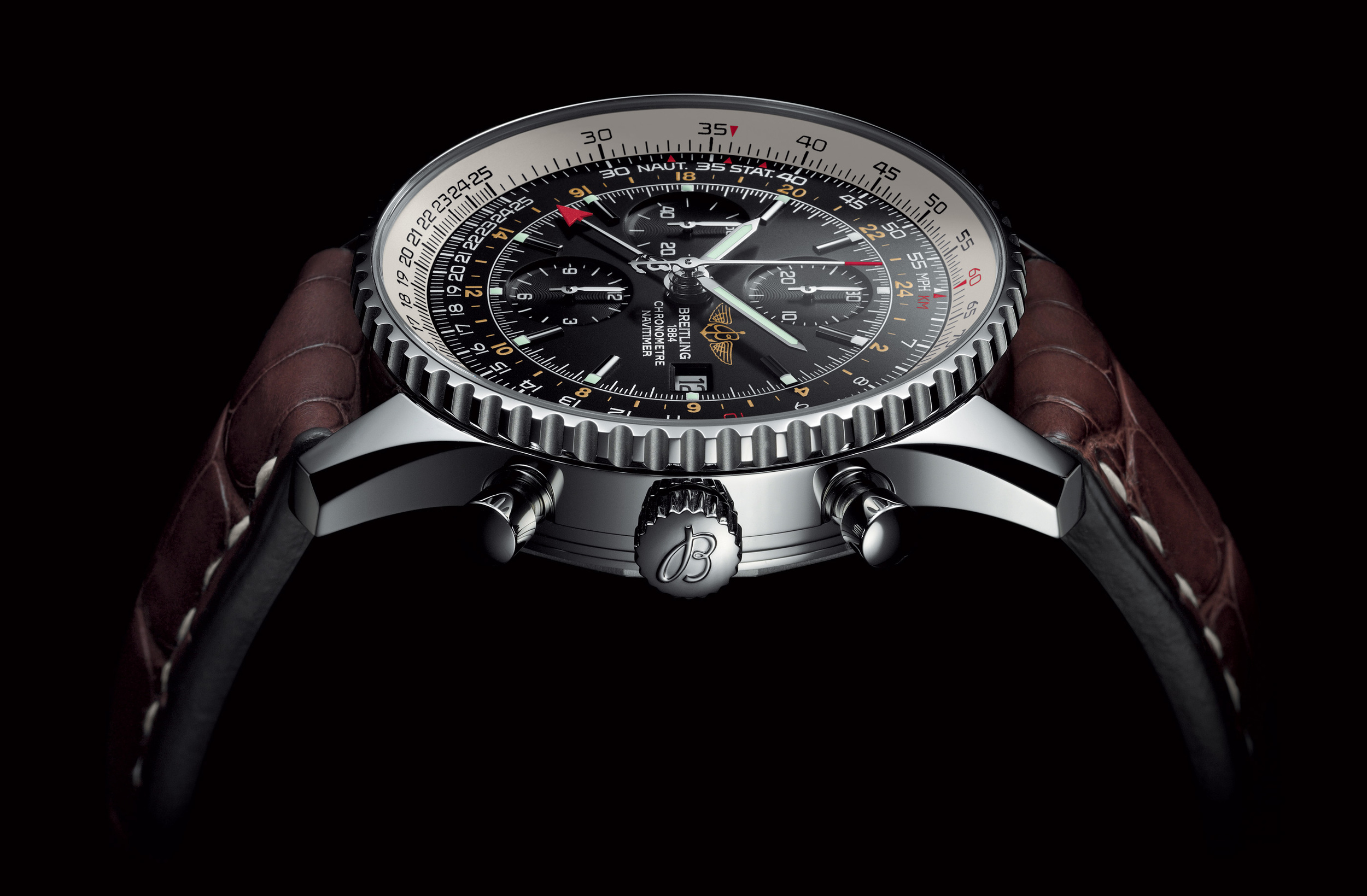 breitling Navitimer with the year of the document and box: 1988 year