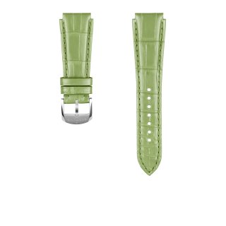 Grünes Alligatorlederarmband - 18 mm