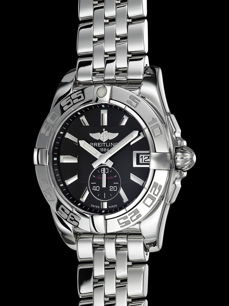 {breitling}Brettlin Breitling breitling Navigation Timer 8 B01 Chronograph 43 A008B-1PSS Black/Silver Watch New Watch Men