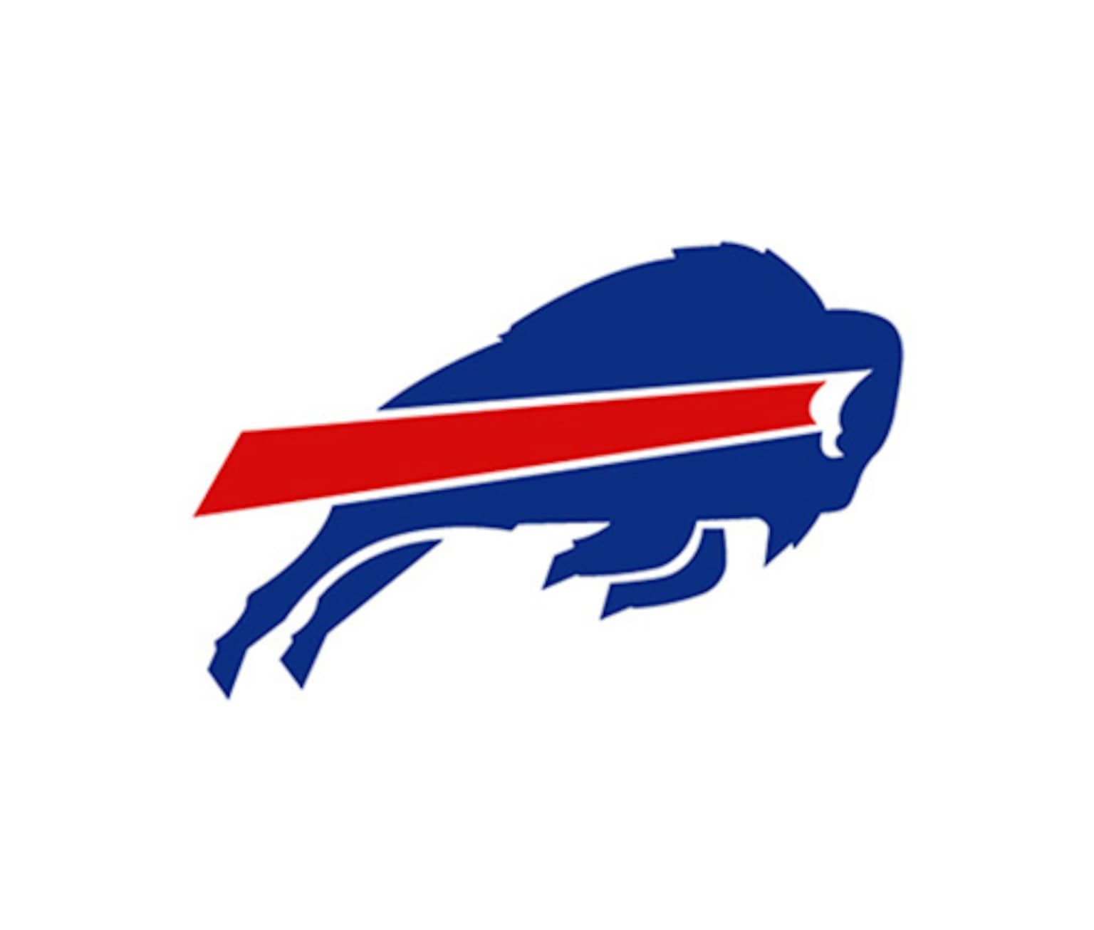 The logo of the NFL team Buffalo Bills, a blue buffalo with a red stripe.