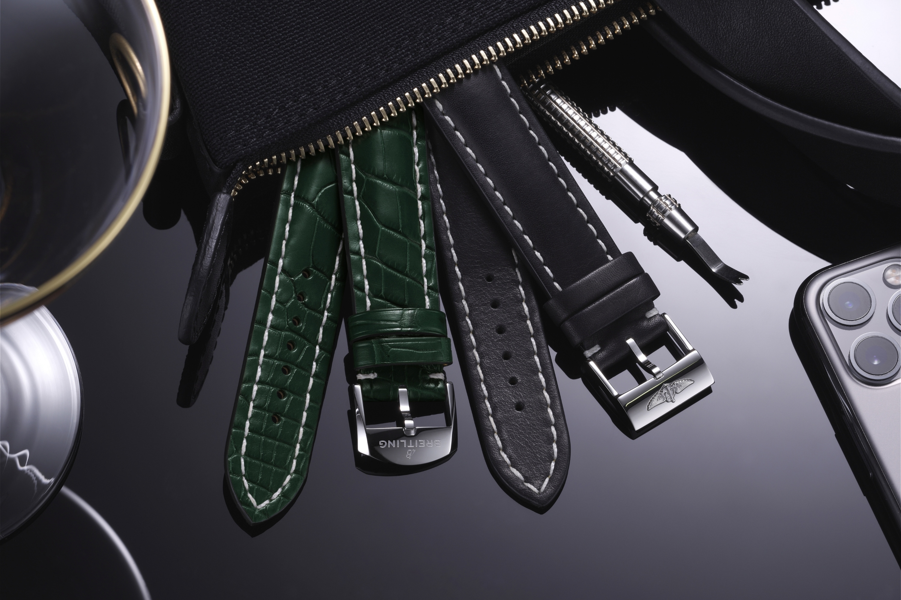 BREITLING ブライトリング　オーシャンレーサー　ラバーストラップ ブラック オーシャンレーサー ラバーストラップ - 22 227S