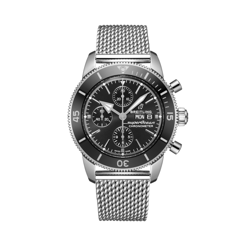 Superocean Heritage Chronograph 44 Black | V-DIAL-COLOR-5686 dial, A13313121B1A1