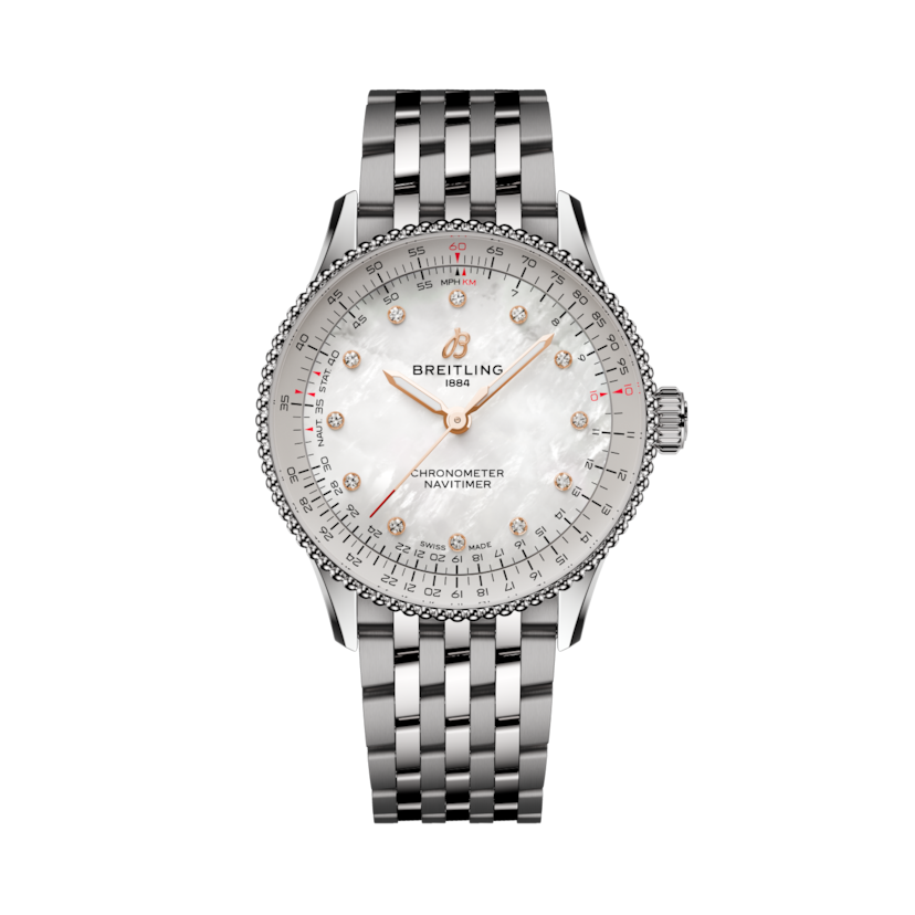 Navitimer Automatic 36, reference A17327211A1A1. Link to product details.