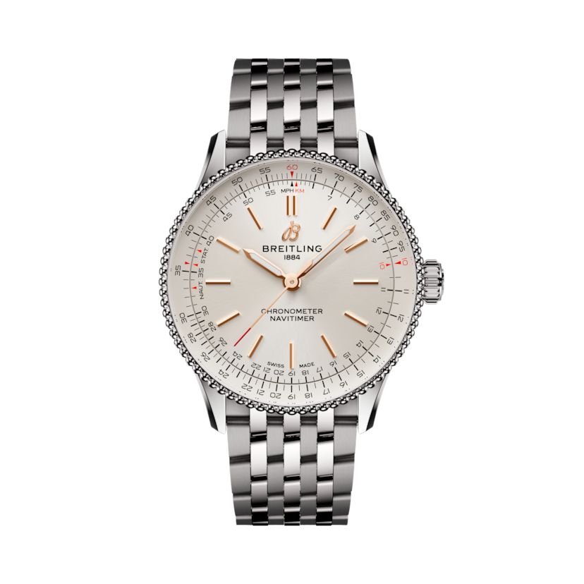 Navitimer Automatic 36, reference A17327211G1A1. Link to product details.