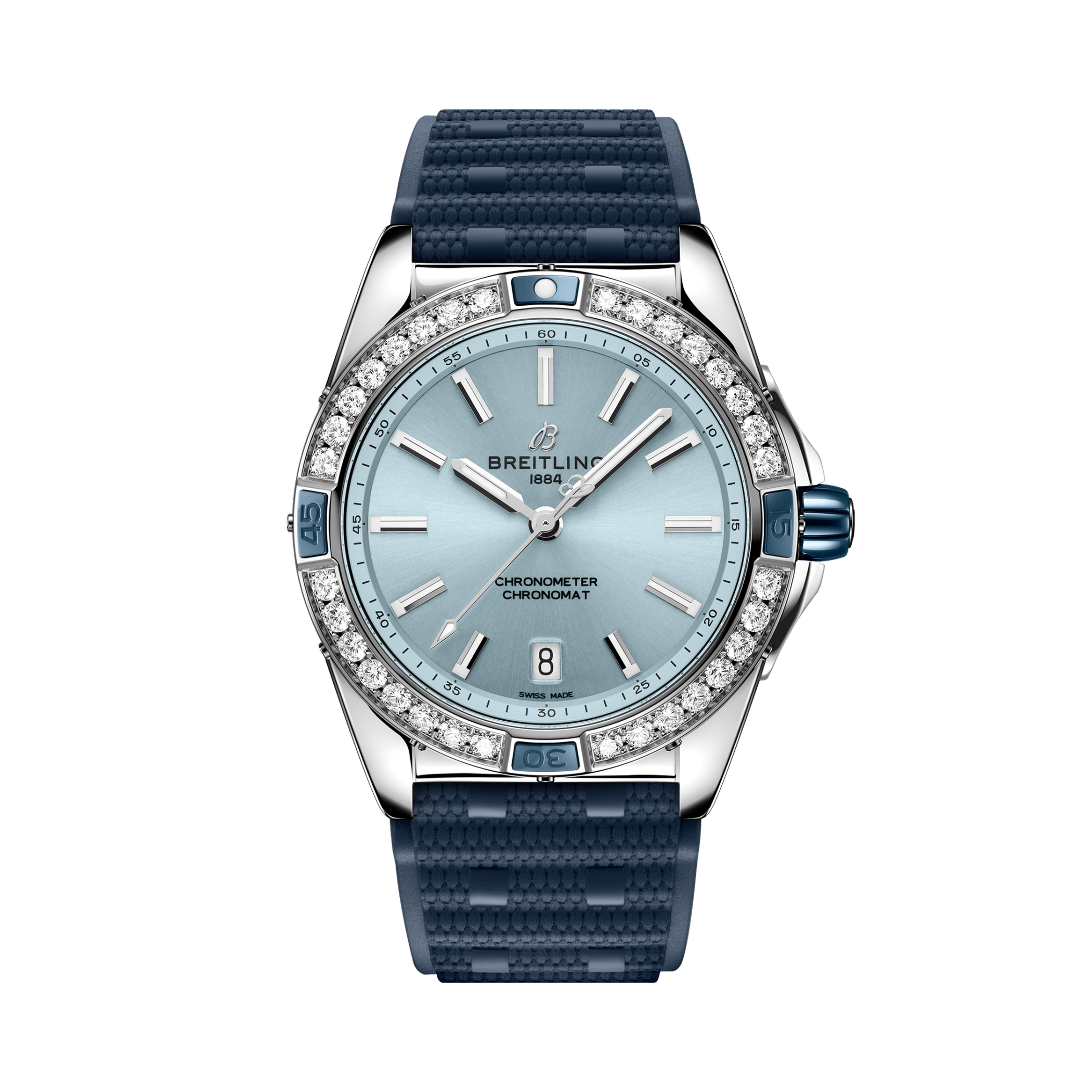 Super Chronomat超級機械計時自動機械腕錶38 藍 | V-DIAL-COLOR-5714 dial, A17356531C1S1