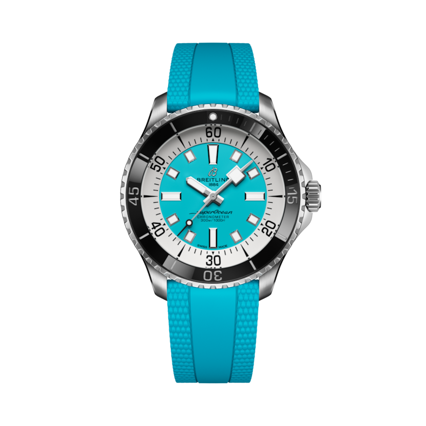 Superocean Automatic 44 Turquesa | V-DIAL-COLOR-9876 dial, A17376211L2S2