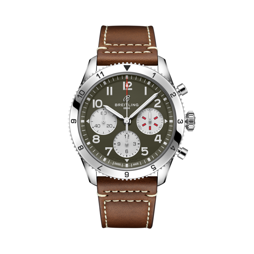 Classic AVI Chronograph 42 Curtiss Warhawk Green | V-DIAL-COLOR-5765 dial, A233802A1L1X1