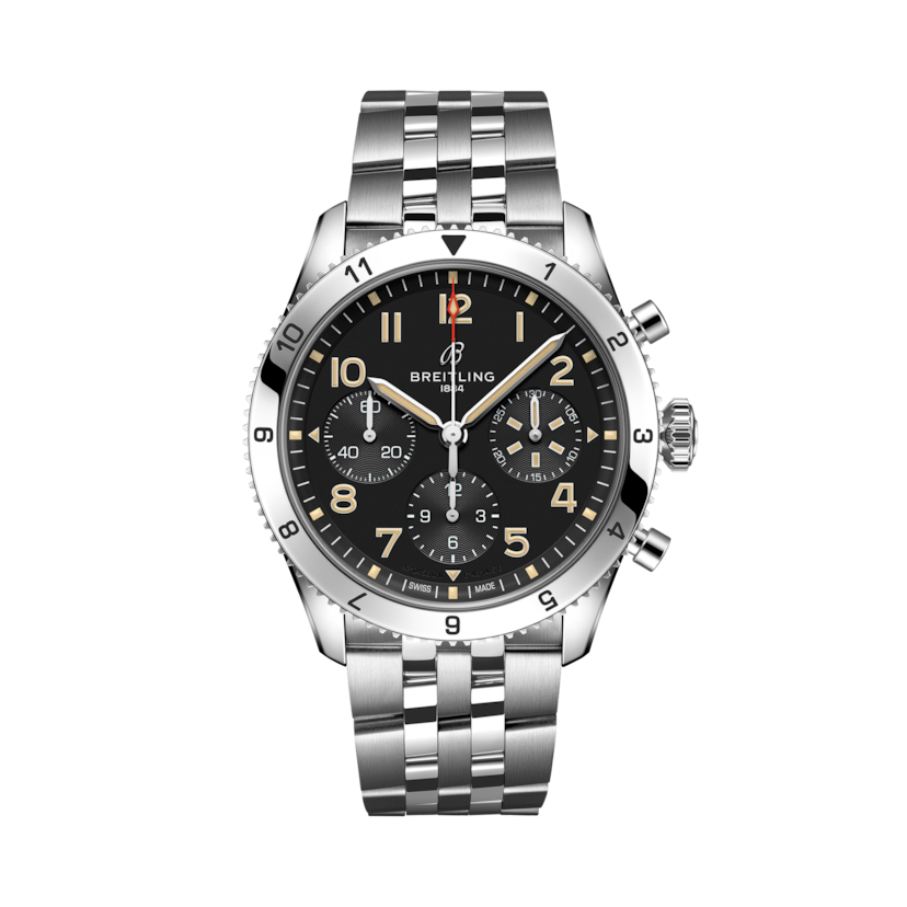 Classic AVI Chronograph 42 P-51 Mustang Black | V-DIAL-COLOR-5686 dial, A233803A1B1A1