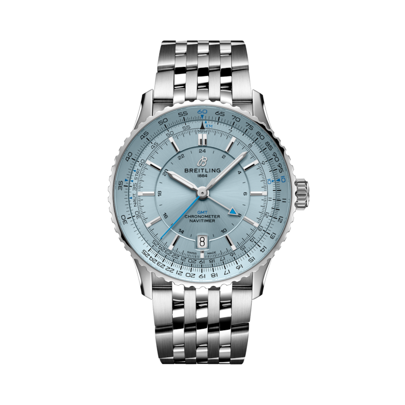 Navitimer Automatic GMT 41, reference A32310171C1A1. Link to product details.