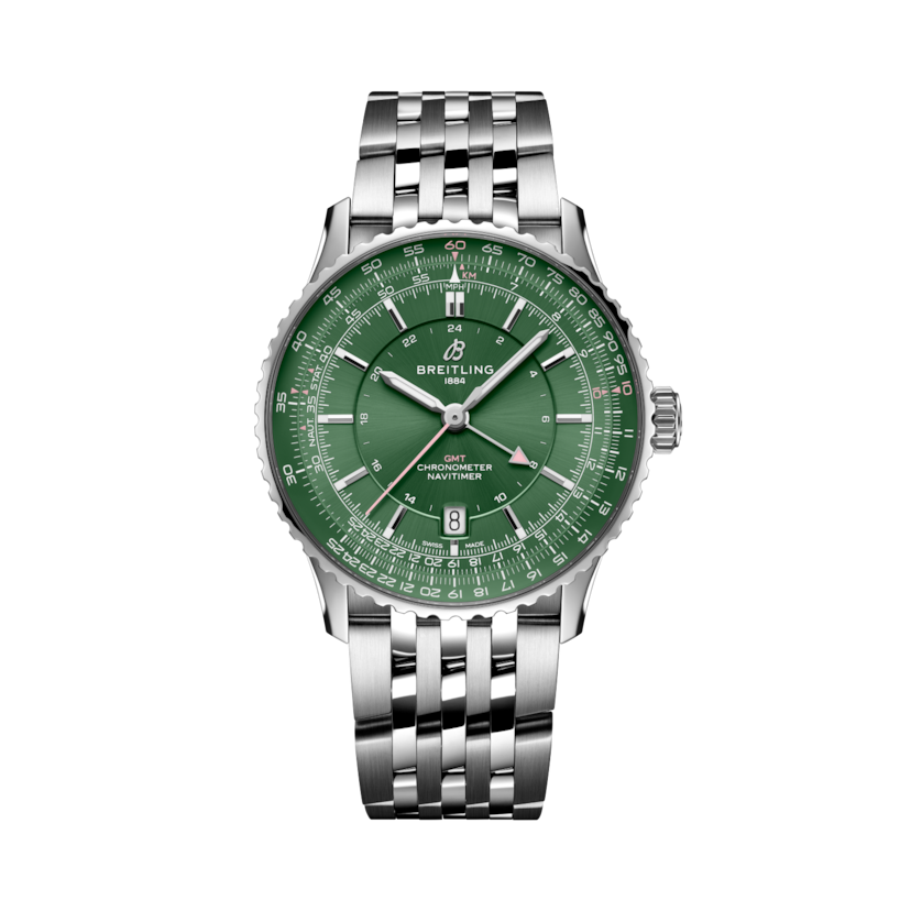 Navitimer Automatic GMT 41 Green | V-DIAL-COLOR-5765 dial, A323102A1L1A1