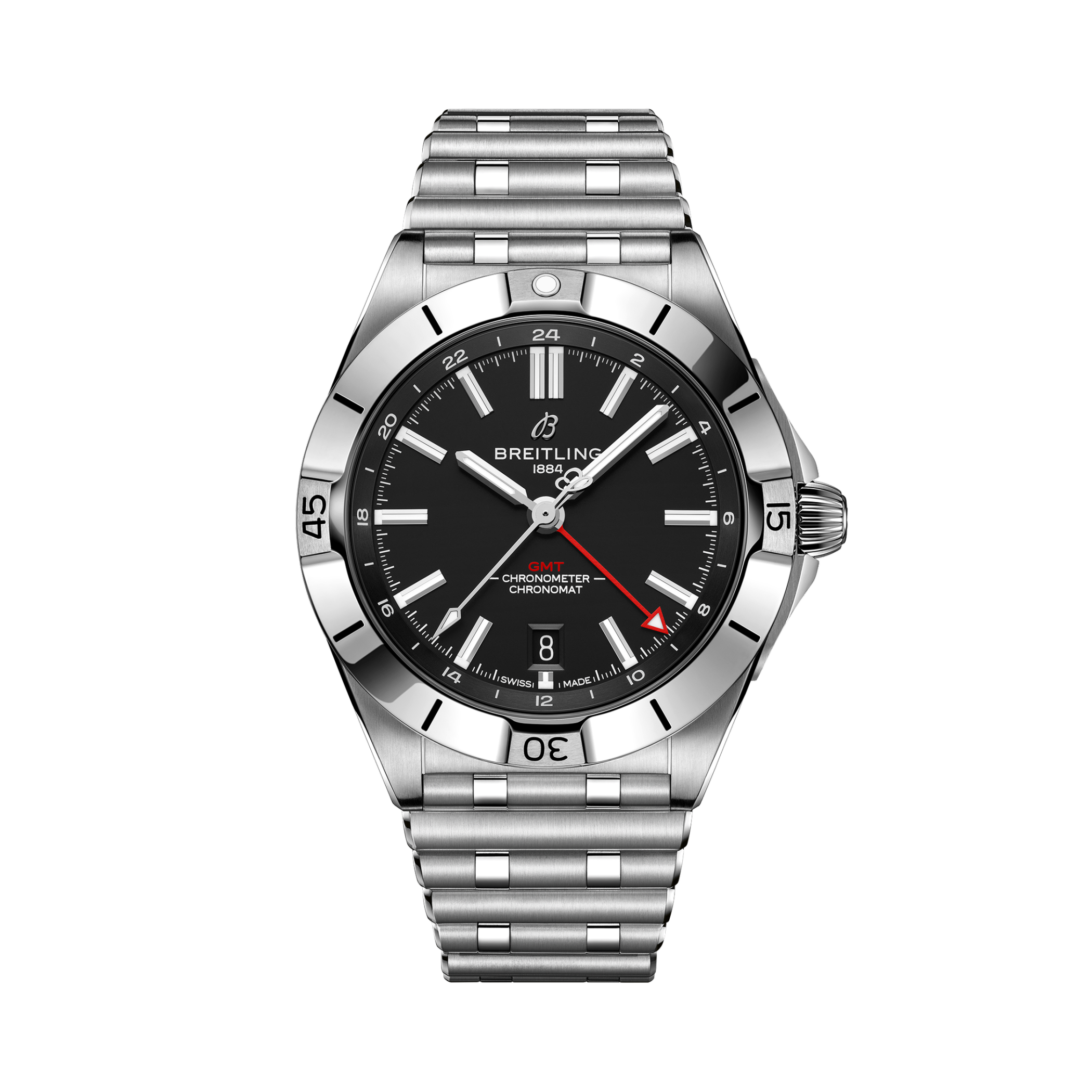 Chronomat Automatic GMT 40機械計時自動腕錶 黑色 | V-DIAL-COLOR-5686 dial, A32398101B1A1
