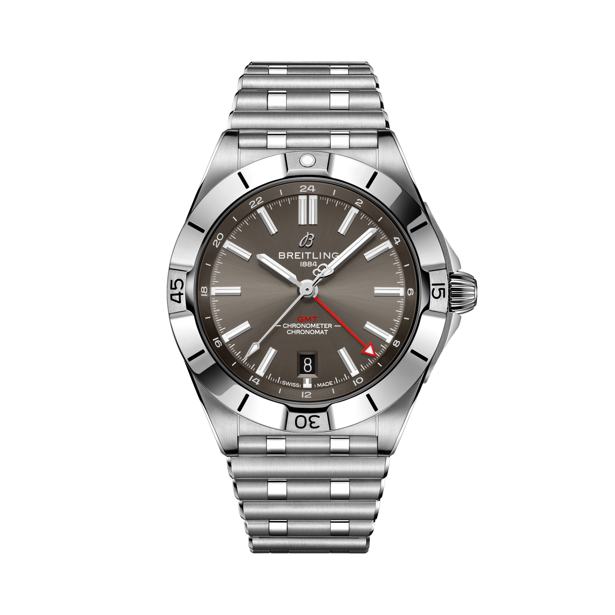 Chronomat Automatic GMT 40機械計時自動腕錶 煙灰 | V-DIAL-COLOR-5664 dial, A32398101M1A1