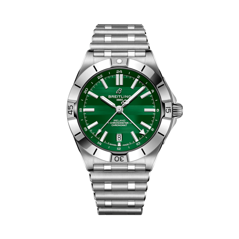 Chronomat Automatic GMT 40 Six Nations Ireland Vert | V-DIAL-COLOR-5765 dial, A323987B1L1A1