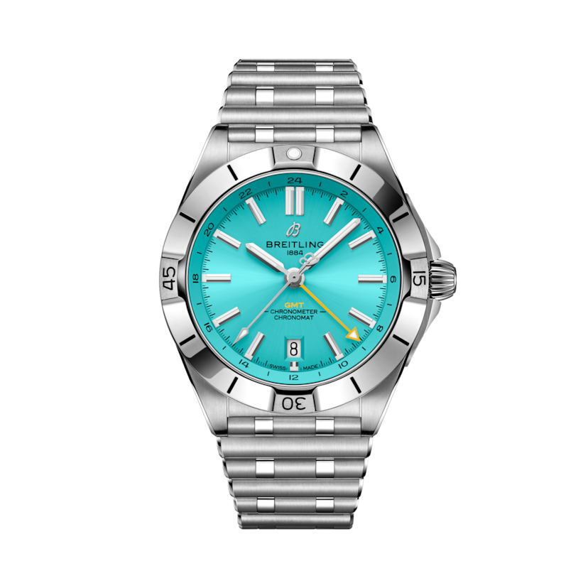 Chronomat Automatic GMT 40機械計時自動腕錶 绿松石 | V-DIAL-COLOR-9876 dial, A32398A21L1A1