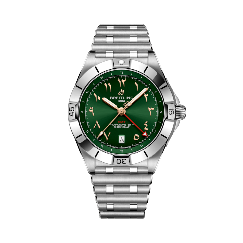 Chronomat Automatic GMT 40, reference A32398A51L1A1. Link to product details.
