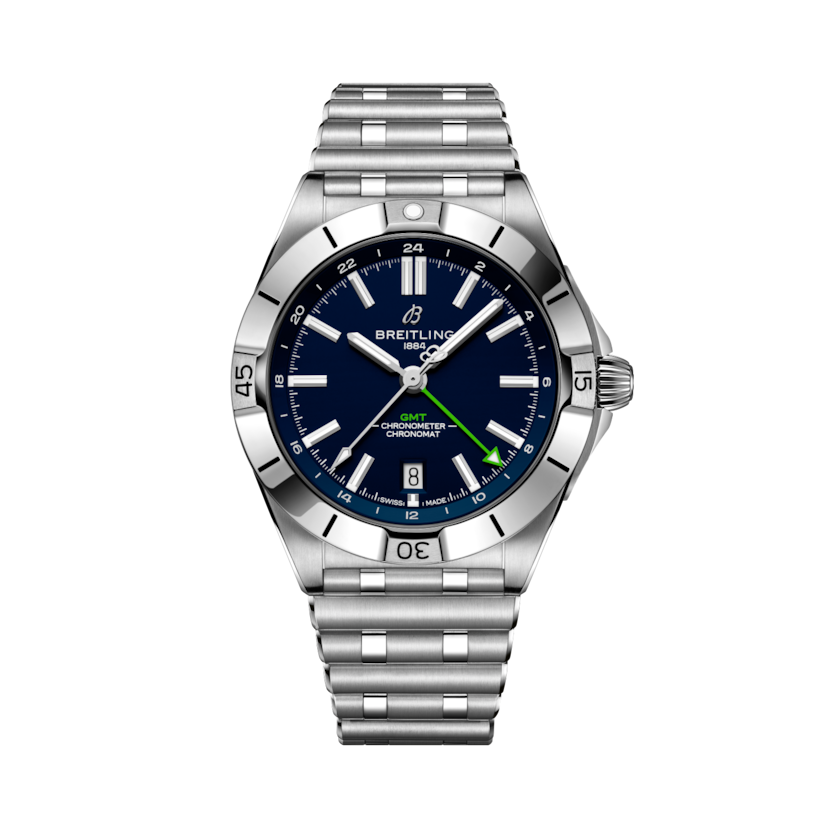 Chronomat Automatic GMT 40 NFL Seattle Seahawks Edition, reference A32398D41C1A1. Link to product details.
