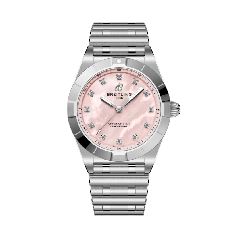 Chronomat 28 Madreperla rosa | V-DIAL-COLOR-6666 dial, A72310101K1A1
