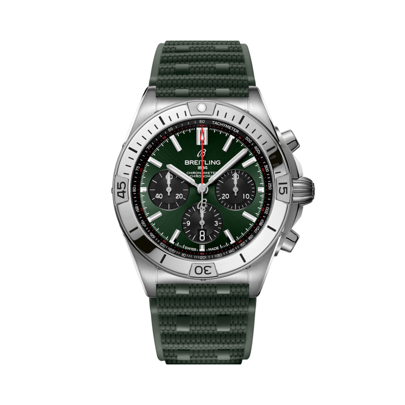 Chronomat B01 42 Green | V-DIAL-COLOR-5765 dial, AB0134101L2S1