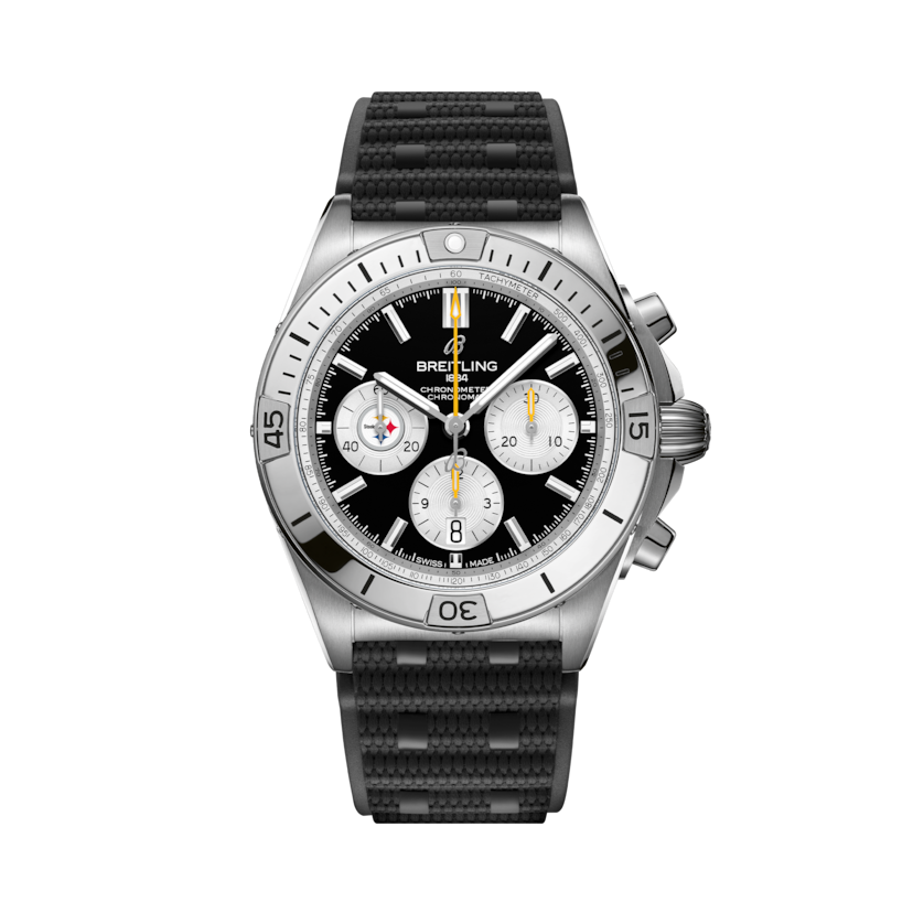 Chronomat B01 42 NFL Pittsburgh Steelers Edition Black | V-DIAL-COLOR-5686 dial, AB01342B1B2S1