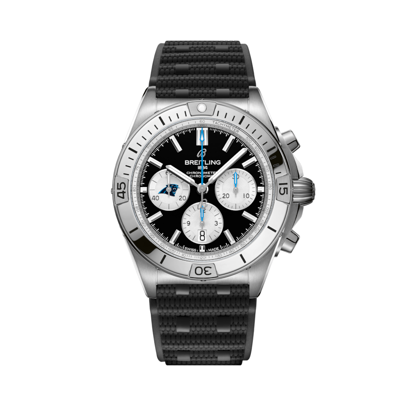 Chronomat B01 42 NFL Carolina Panthers Edition Black | V-DIAL-COLOR-5686 dial, AB01342B1B5S1