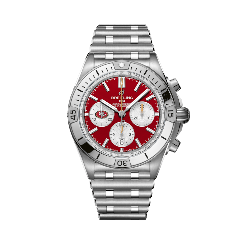 Chronomat B01 42 NFL San Francisco 49ers Edition Red | V-DIAL-COLOR-556644 dial, AB01342B1K1A1