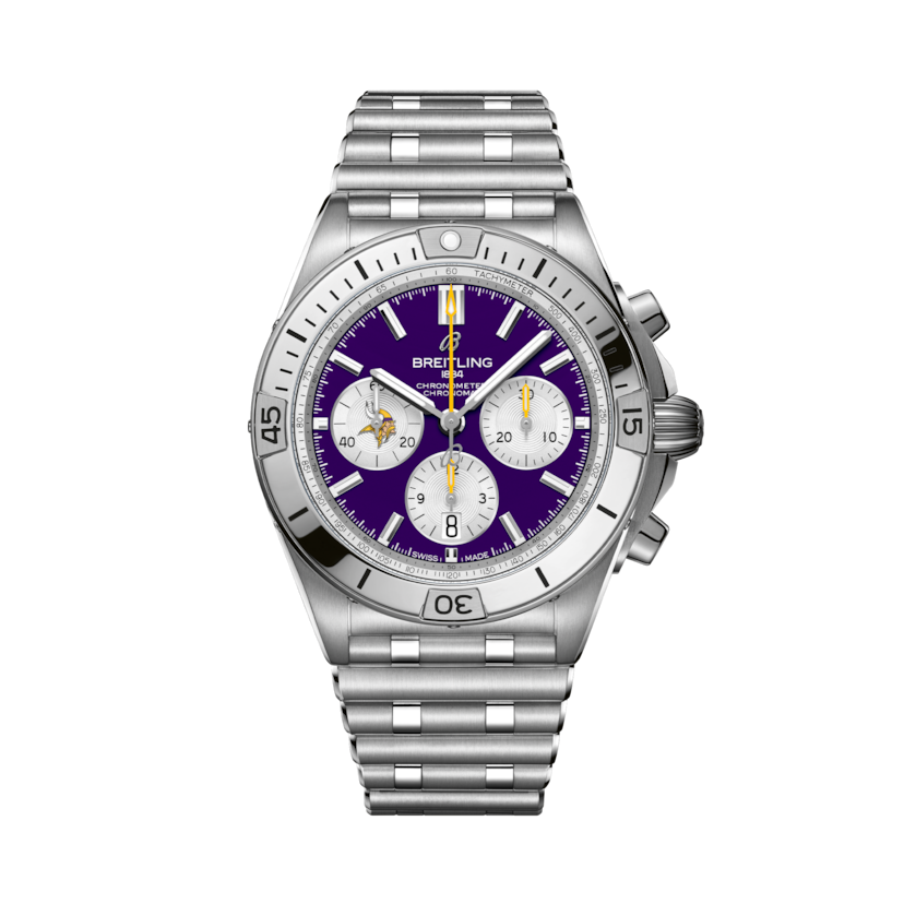 Chronomat B01 42 NFL Minnesota Vikings Edition Purple | V-DIAL-COLOR-PURP dial, AB01342B1K4A1