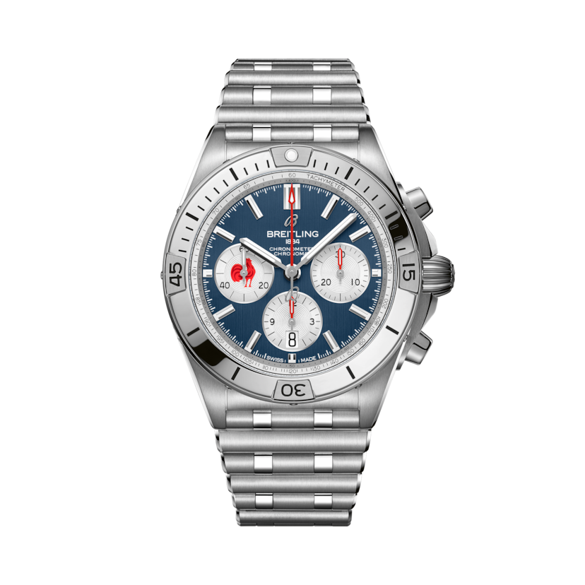 Chronomat B01 42 Six Nations France Blue | V-DIAL-COLOR-5714 dial, AB0134A81C1A1
