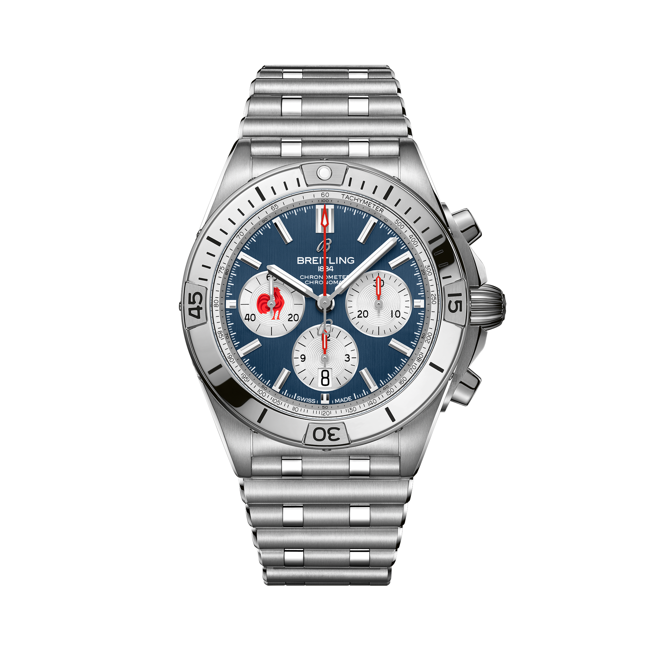 Chronomat B01 42 Six Nations France Blau | V-DIAL-COLOR-5714 dial, AB0134A81C1A1