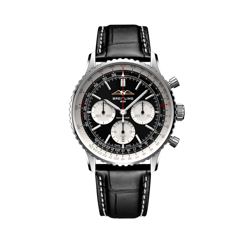 Navitimer B01 Chronograph 43 Black | V-DIAL-COLOR-5686 dial, AB0138211B1P1