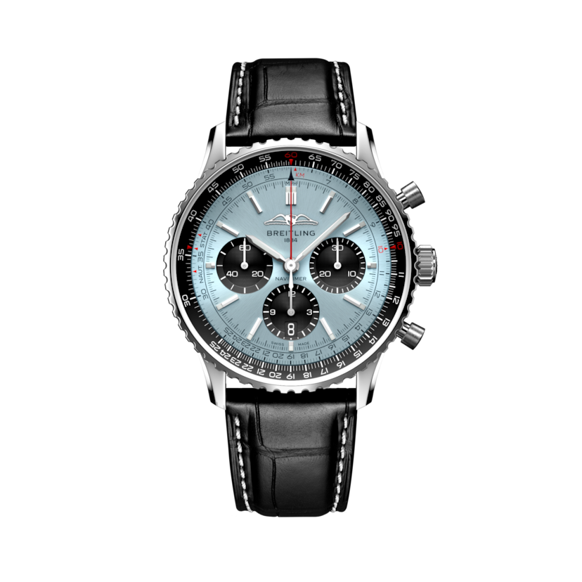 Navitimer B01 Chronograph 43 Ice blue | V-DIAL-COLOR-1111 dial, AB0138241C1P1