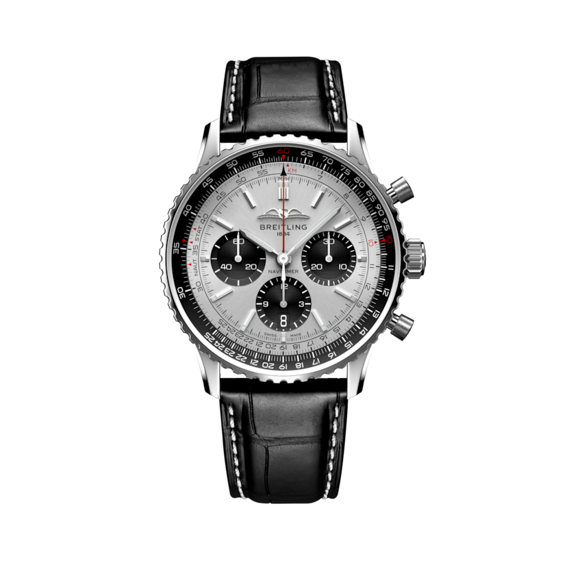 Navitimer B01 Chronograph 43 Silver | V-DIAL-COLOR-5843 dial, AB0138241G1P1