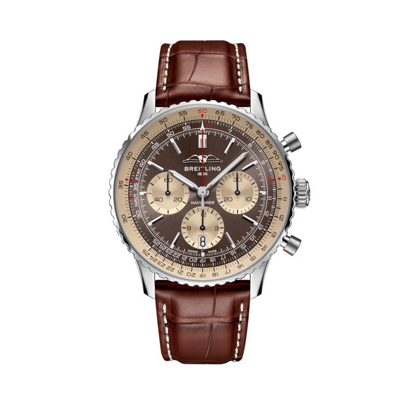 Navitimer B01 Chronograph 43 Singapore Flagship Edition Bronze | V-DIAL-COLOR-5720 dial, AB01382C1Q1P1