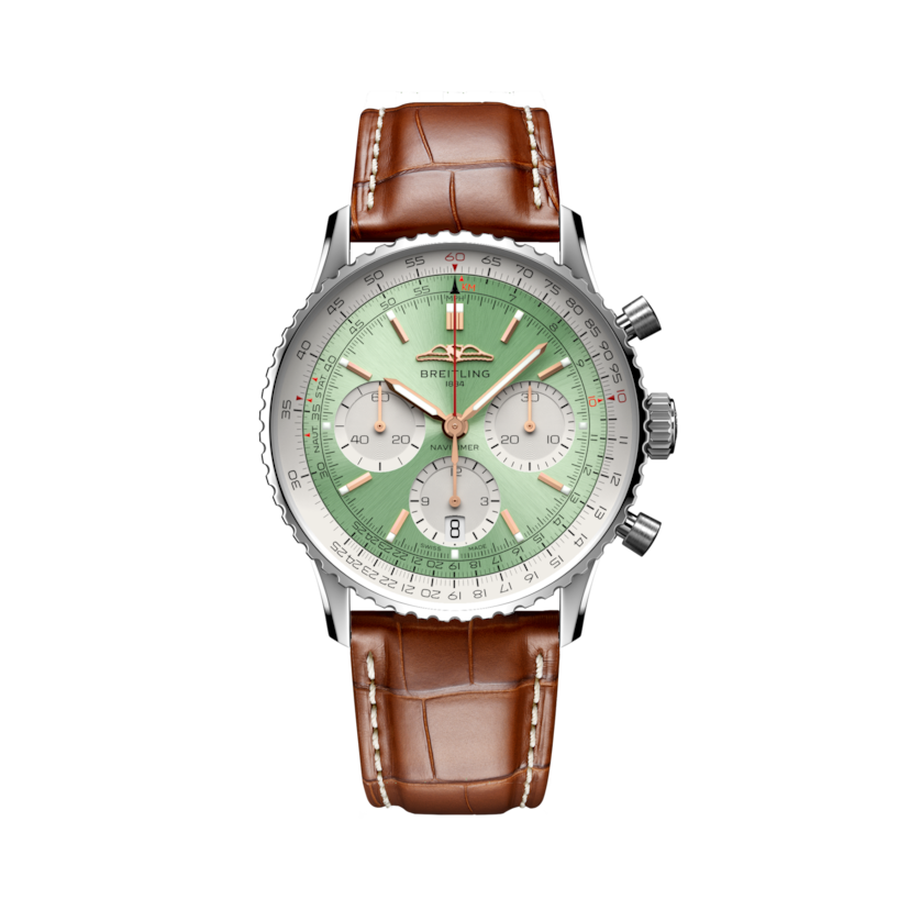 Navitimer B01 Chronograph 41 Mint green | V-DIAL-COLOR-8888 dial, AB0139211L1P1