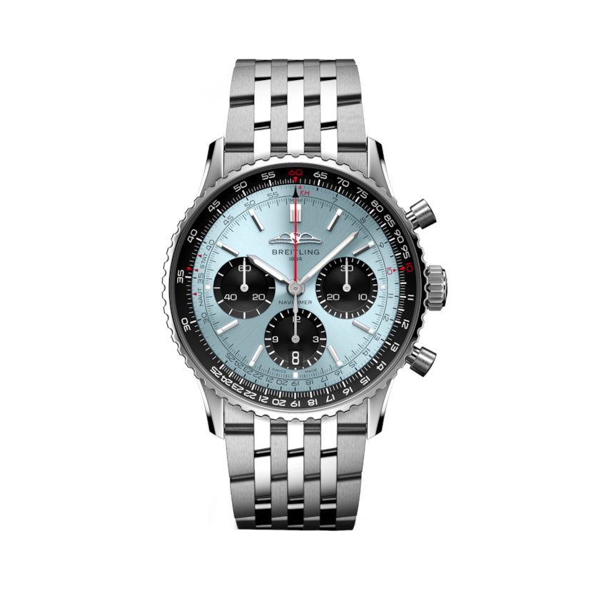 Navitimer B01 Chronograph 41 Ice blue | V-DIAL-COLOR-1111 dial, AB0139241C2A1