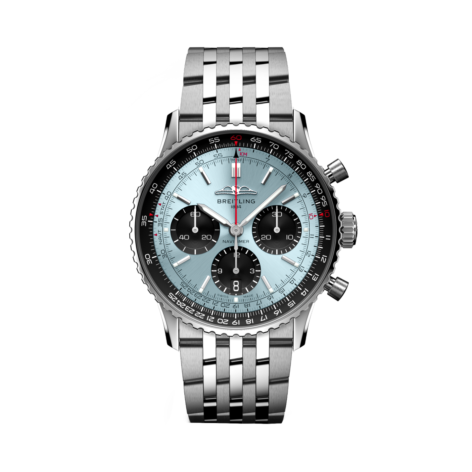 Navitimer B01 Chronograph 41航空計時腕錶 冰藍 | V-DIAL-COLOR-1111 dial, AB0139241C2A1