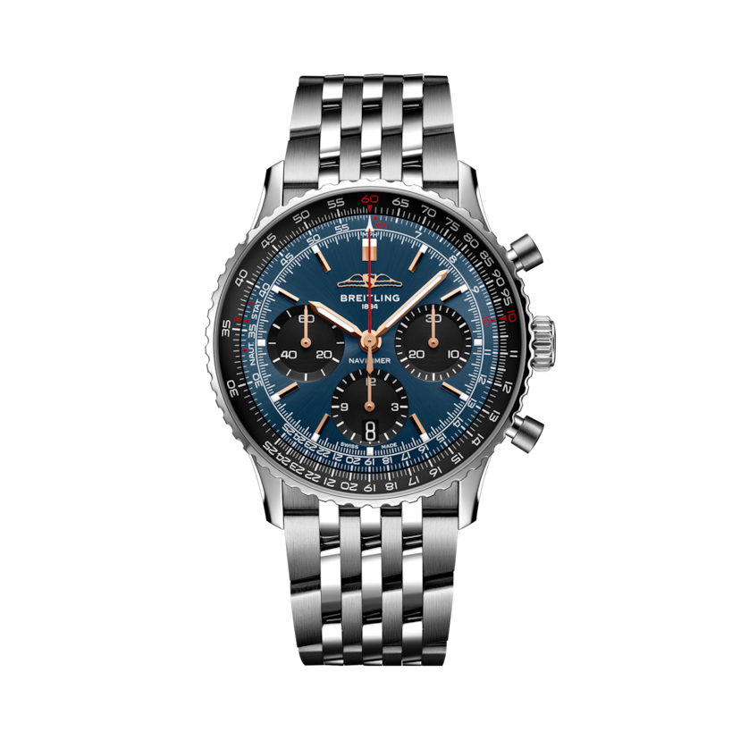 Navitimer B01 Chronograph 41 Singapore Airlines Blue | V-DIAL-COLOR-5714 dial, AB01392A1C1A1