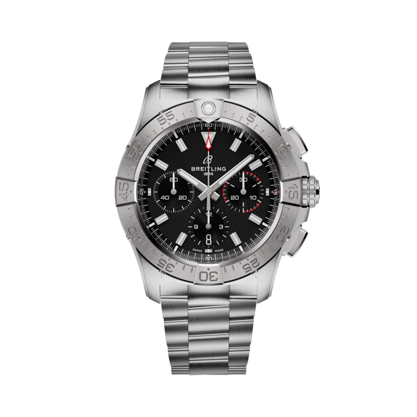 Avenger B01 Chronograph 42, reference AB0146101B1A1. Link to product details.