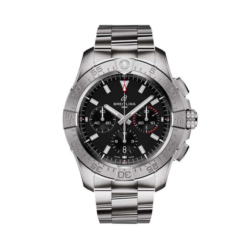 Avenger B01 Chronograph 44 Black | V-DIAL-COLOR-5686 dial, AB0147101B1A1