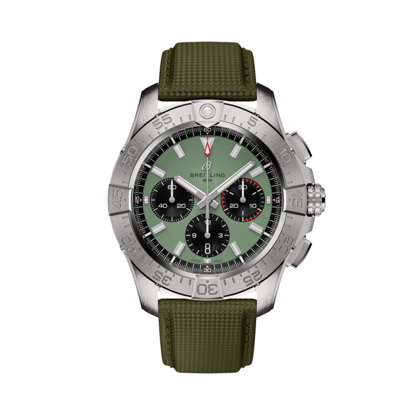 Avenger B01 Chronograph 44 Green | V-DIAL-COLOR-5765 dial, AB0147101L1X1