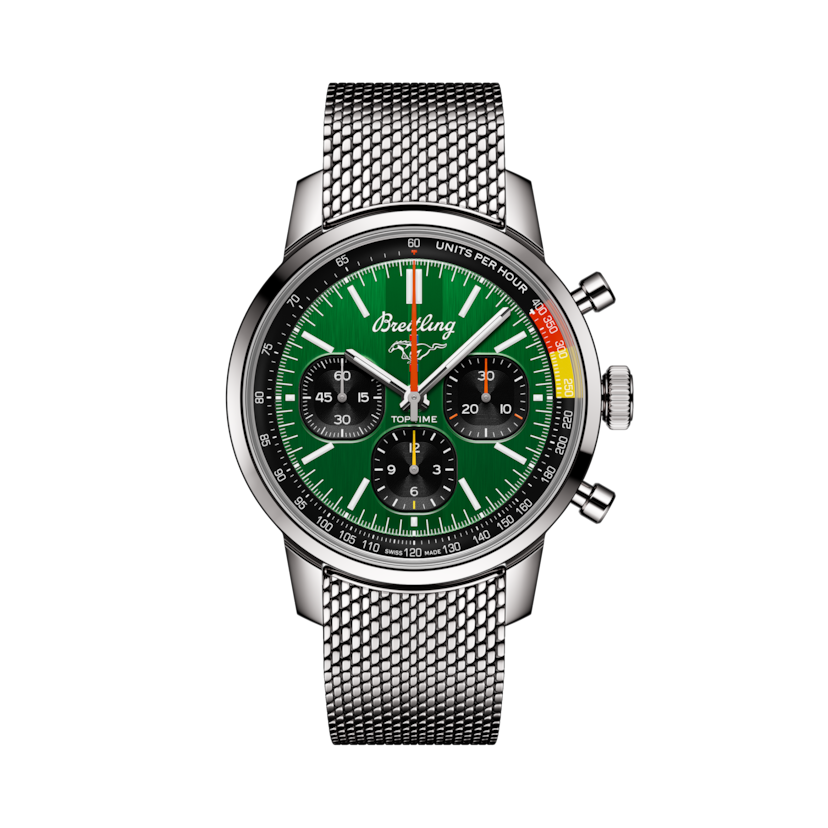 Top Time B01 Ford Mustang Green | V-DIAL-COLOR-5765 dial, AB01762A1L1A1