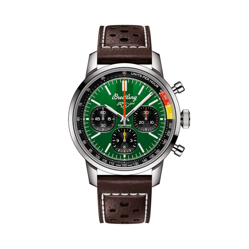 Top Time B01 Ford Mustang Green | V-DIAL-COLOR-5765 dial, AB01762A1L1X1