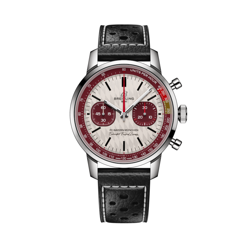 Top Time B01 125 Years FC Bayern München Limited Edition Silber | V-DIAL-COLOR-5843 dial, AB01769A1G1X1