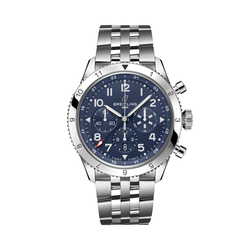 Super AVI B04 Chronograph GMT 46 Tribute to Vought F4U Corsair Blue | V-DIAL-COLOR-5714 dial, AB04451A1C1A1