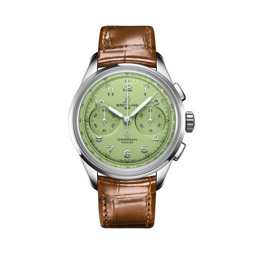 Premier B09 Chronograph 40 Pistachio green | V-DIAL-COLOR-443322 dial, AB0930D31L1P1