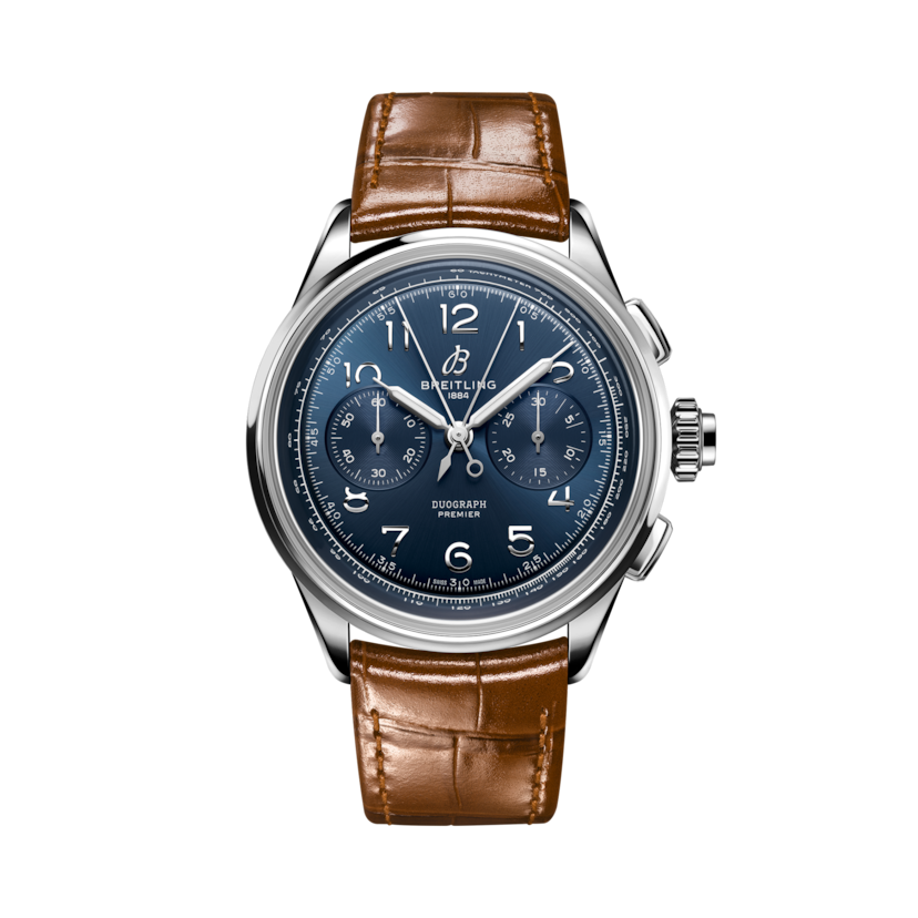 Premier B15 Duograph 42 Blue | V-DIAL-COLOR-5714 dial, AB1510171C1P1