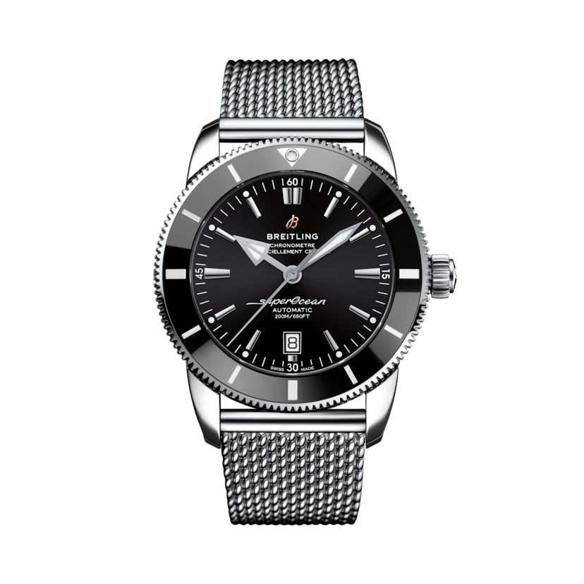 Superocean Heritage B20 Automatic 46 Black | V-DIAL-COLOR-5686 dial, AB2020121B1A1